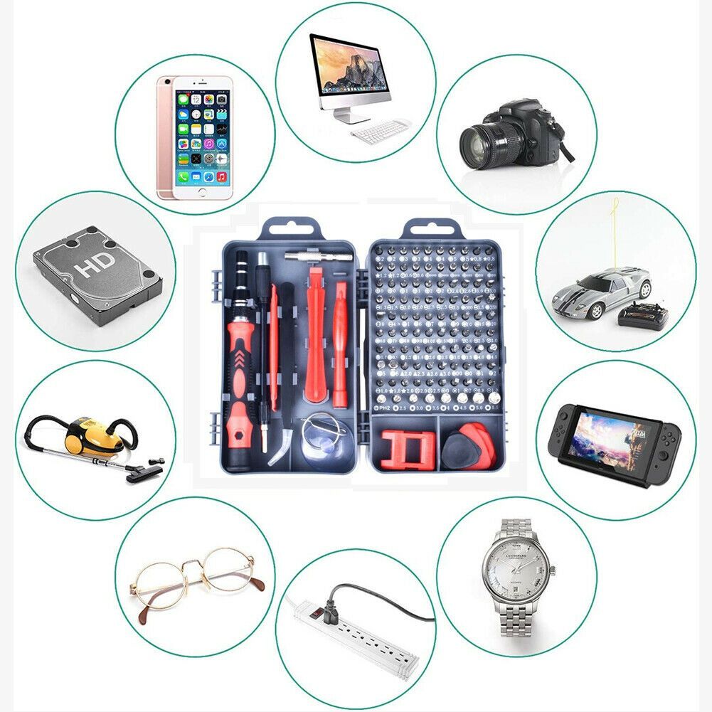 New 115 in 1 Magnetic Precision Screwdriver Set Computer Watch Phone Repair Tool Kit(115pcs/set)