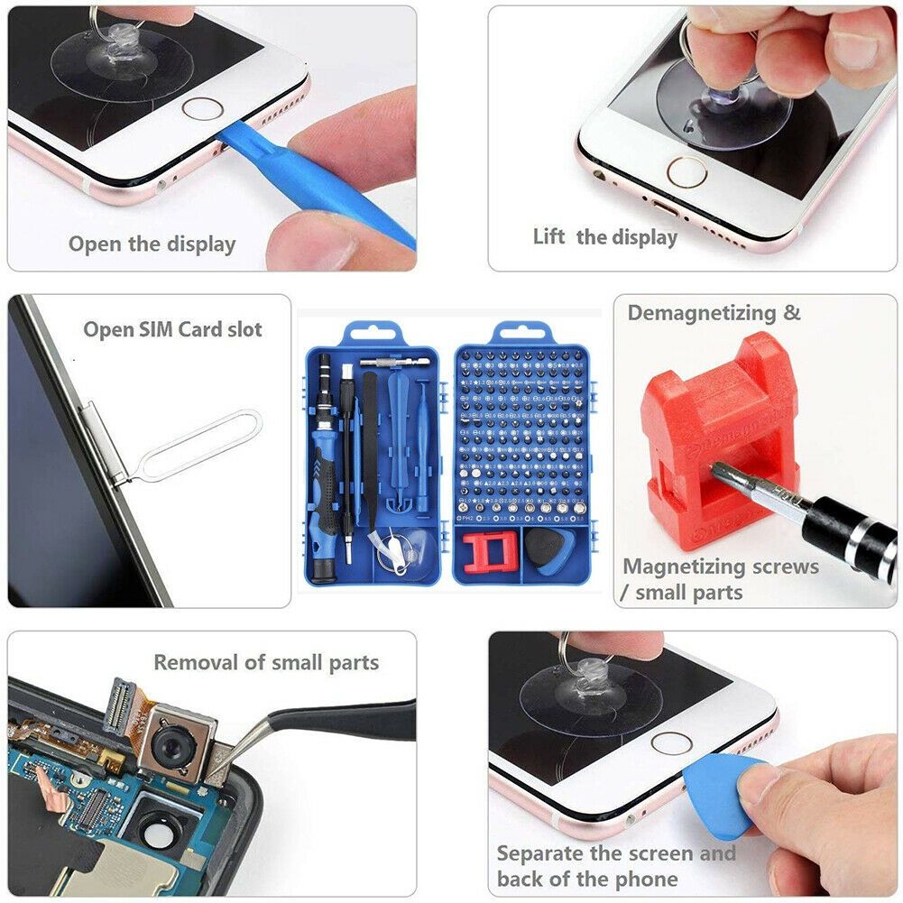New 115 in 1 Magnetic Precision Screwdriver Set Computer Watch Phone Repair Tool Kit(115pcs/set)