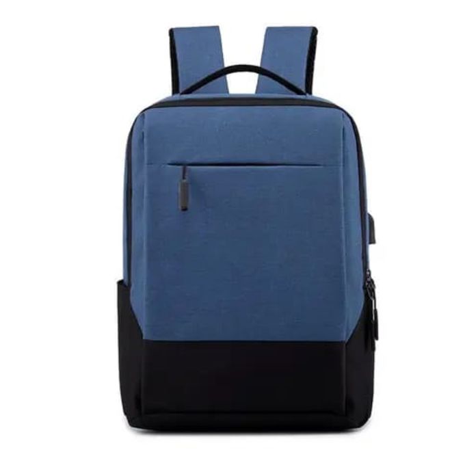 Fashion Single Zipper laptop bag - Blue