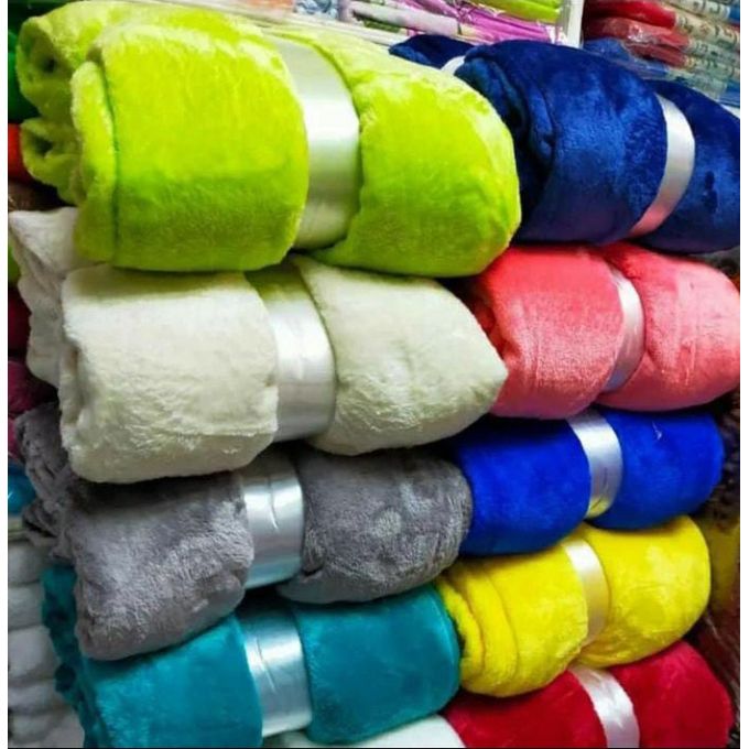 Fleece Throw Blanket(choose Your Color)-Blue,Grey,Yellow,White,Maroon,Brown