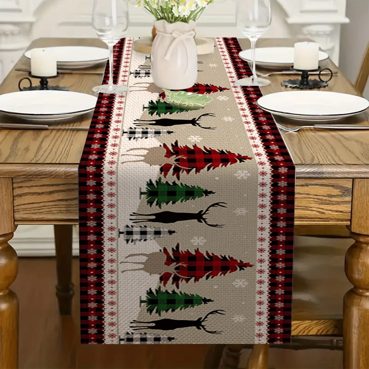 33×185cm Decorative Christmas Table Runner