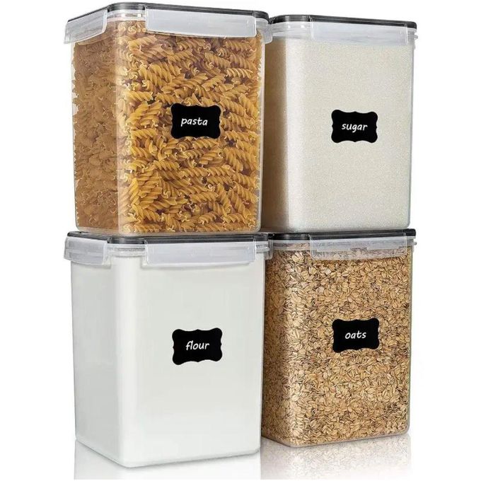 4Pcs airtight food storage containers 5.2L Each