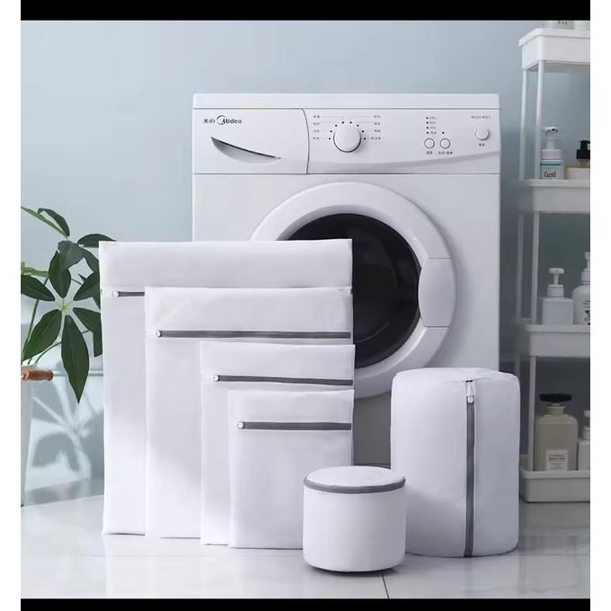 6-in-1 Laundry Mesh Bags with Zipper Protection - Assorted Sizes