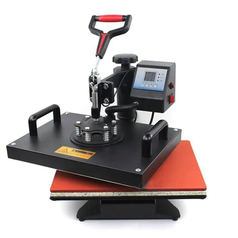 8 In 1 Heat Press Machine Combo 360°Swing Away Digital Sublimation Machine Full Color Printing Shirt Press Machine Multifunctional Heat Press For Tshirt Hat Cap Mug Plate