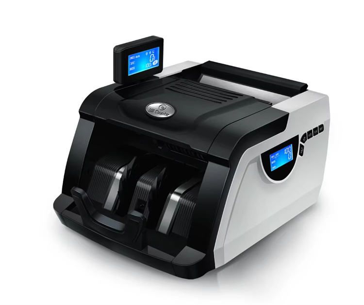 LCD display banknote counting detector automatic money counting machine for bank supermarket