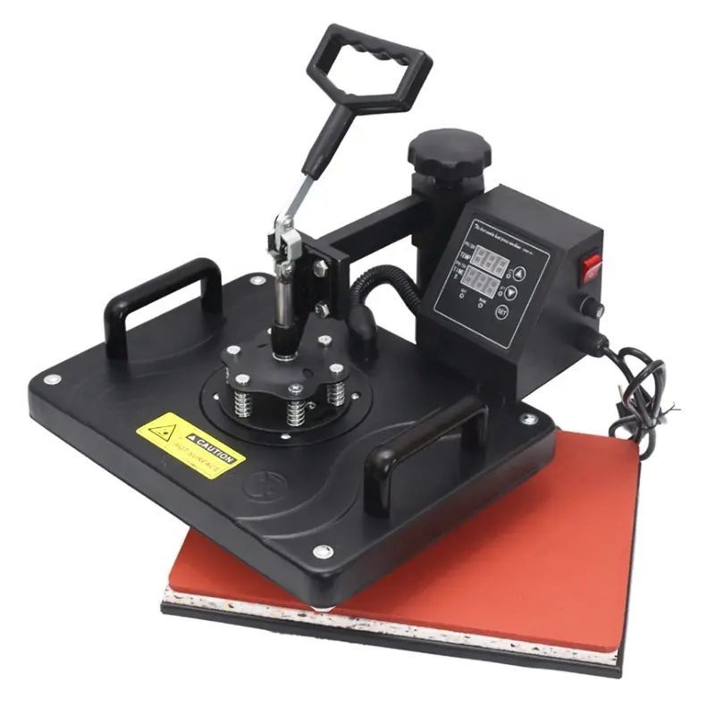 15 x 12 inch 8 in 1 heat press 1250 watt sublimation machine rotary swing shirt printing machine DIY t-shirt cap and mug