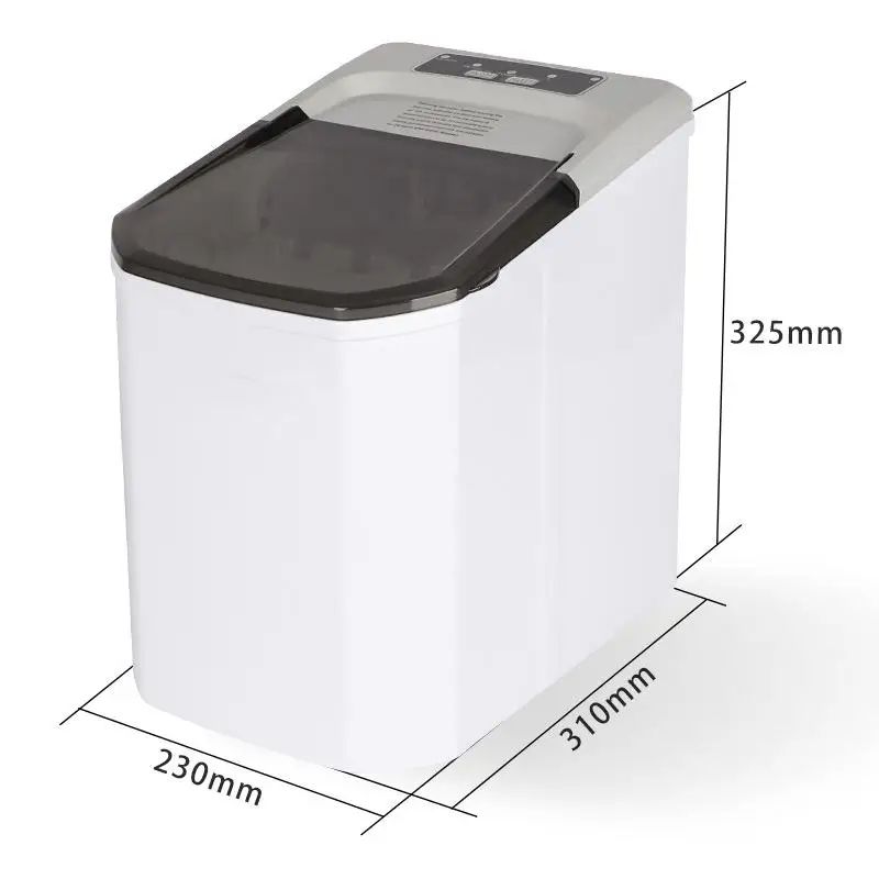Portable ice maker 12kg/24 hours, home kitchen office party mini portable ice maker bullet ice