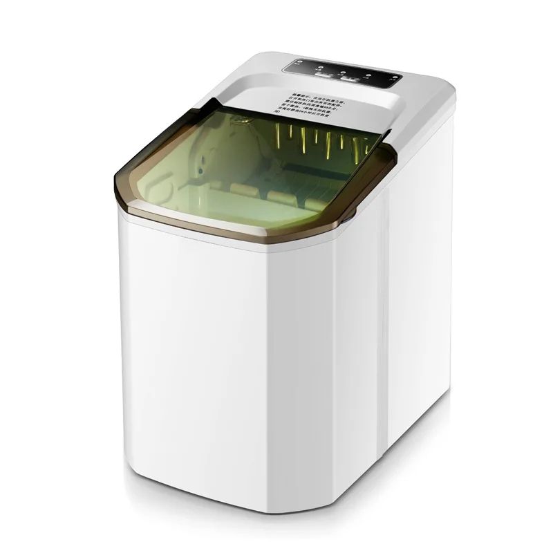 Portable ice maker 12kg/24 hours, home kitchen office party mini portable ice maker bullet ice