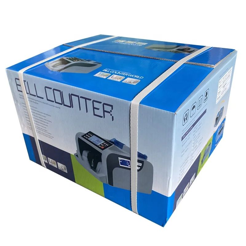LCD Display Automatic Money Counter Machine Bank Supermarket Banknote Cash Counting Detecting