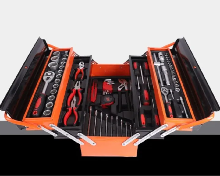 168 PCS iron box tool case locker household hardware kit bicycle motorcycle car ratchet wrench repair tools set