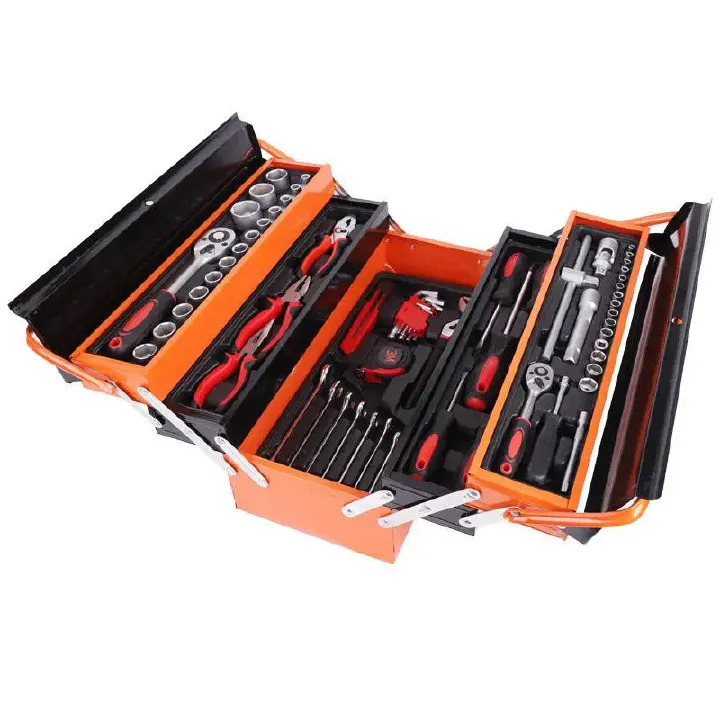 168PCS Torque Wrench Set Tool Box Wrench Ratchet Combination Multifunction Wrench Car Repair Tool Box