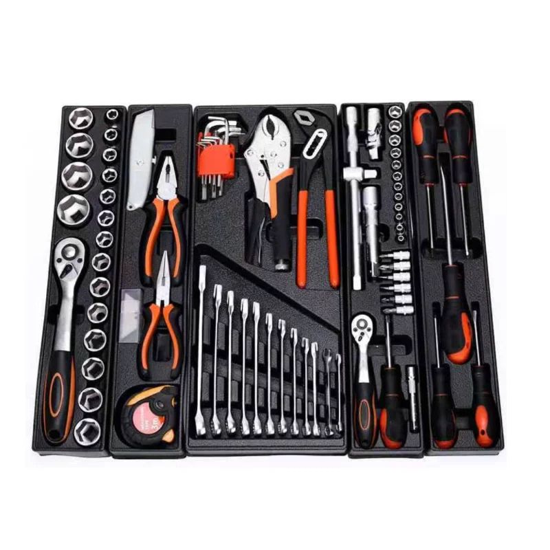 85 pcs maintenance mechanic repair tool set household set auto repair tool set socket wrench set tool box