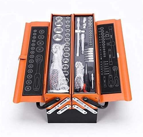 85 pcs maintenance mechanic repair tool set household set auto repair tool set socket wrench set tool box
