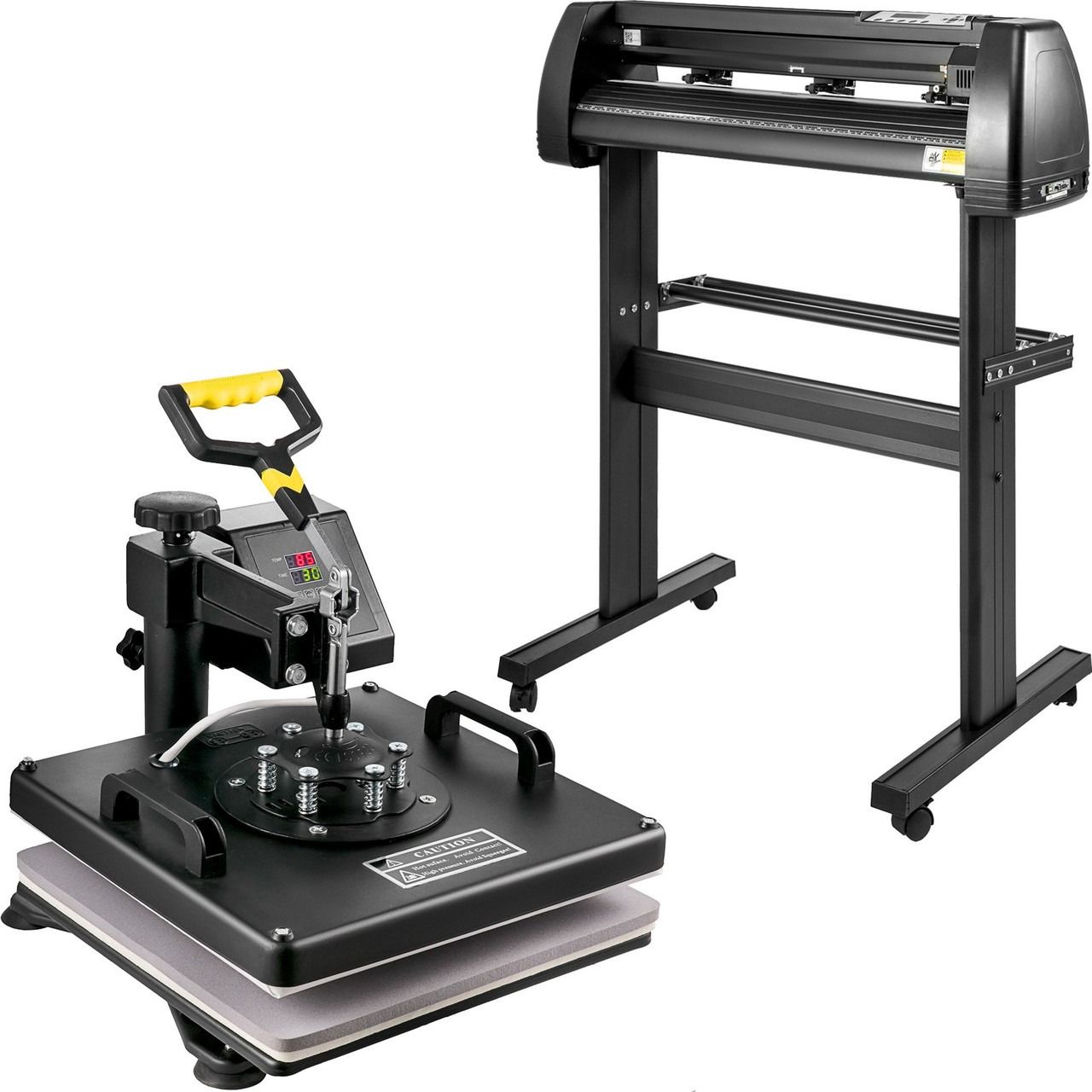 8 In 1 Heat Press 15"x12" Sublimation Machine +28" Vinyl Cutter/plotter Cutting