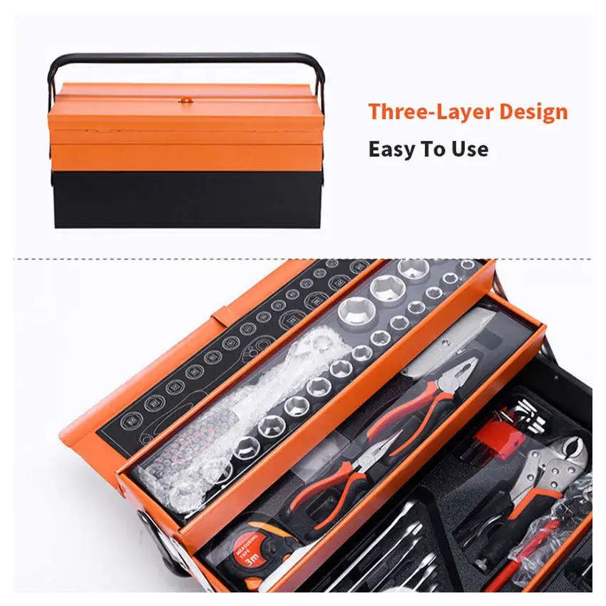 85pcs Auto Combination Tool Wrench Set Batch Head Ratchet Spanner Screwdriver Socket Set Multifunction Car Repair Tool Kit