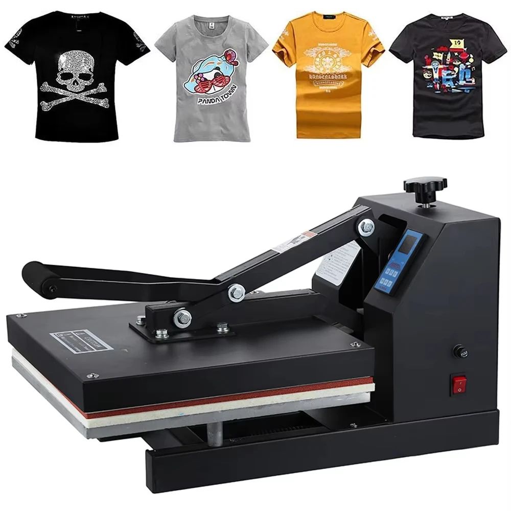38*38CM Flat Heat Press Machine T-shirt Bag Phone Case Puzzle Glass Wood Rock Photo Heat Transfer Sublimation Printing Machine