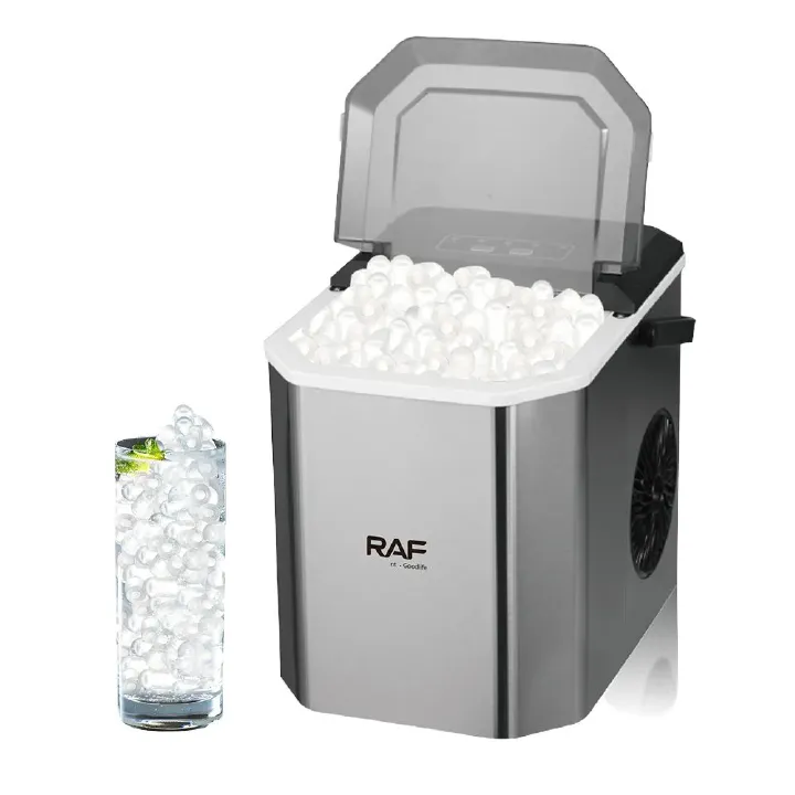 Electric Ice Machine Commercial Automatic Small Bar Coffee Shop Bullet Round Block Ice Cube Making Machine