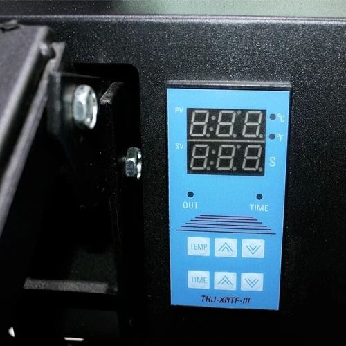 38×38cm Clamshell Heat Press Machine – Professional Flat-Bed Heat Transfer Press for T-Shirts, Fabrics & More