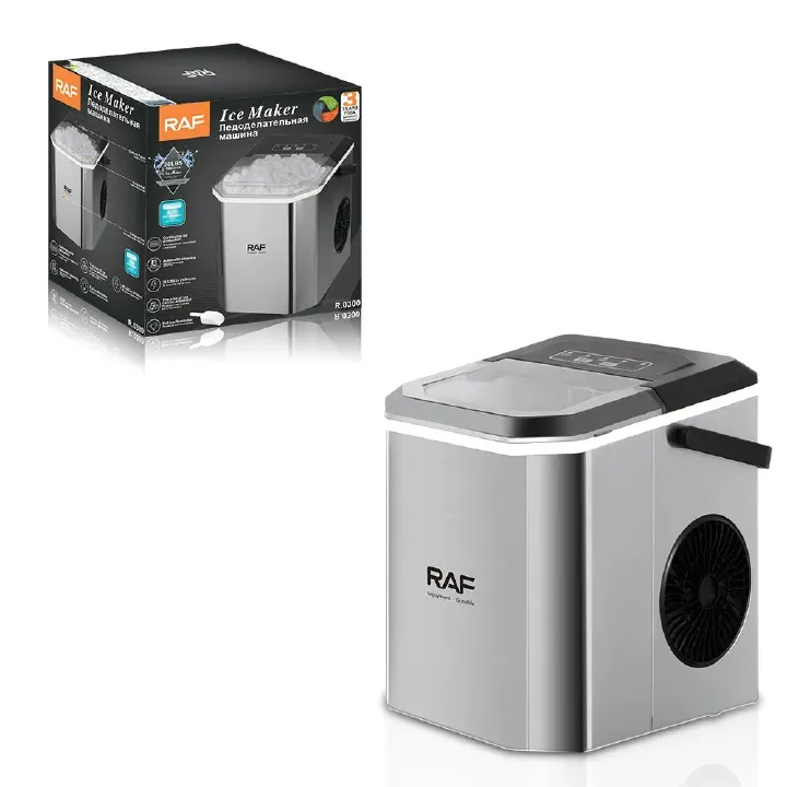 European Gauge Mini Automatic Ice Maker Visual Bullet Design Household Electric Small Ice Plastic Cross-Border