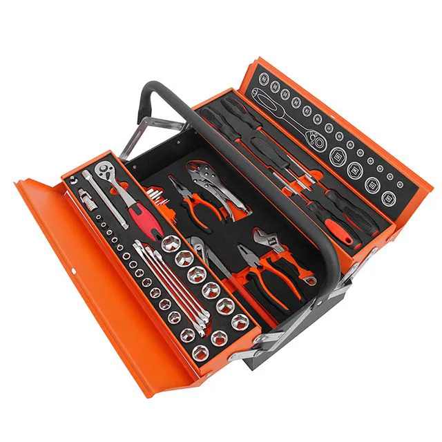 85 Pcs Combination Wrench Heavy Duty Mechanic Car Hand Tool Set for Mechanics