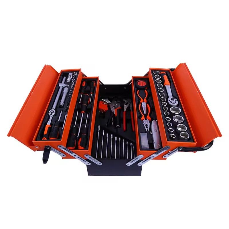 85 Pcs Maintenance Mechanical Repair Tool Set Household Set Auto Repair Tools Kit Socket Wrench Set Tool Kit Box