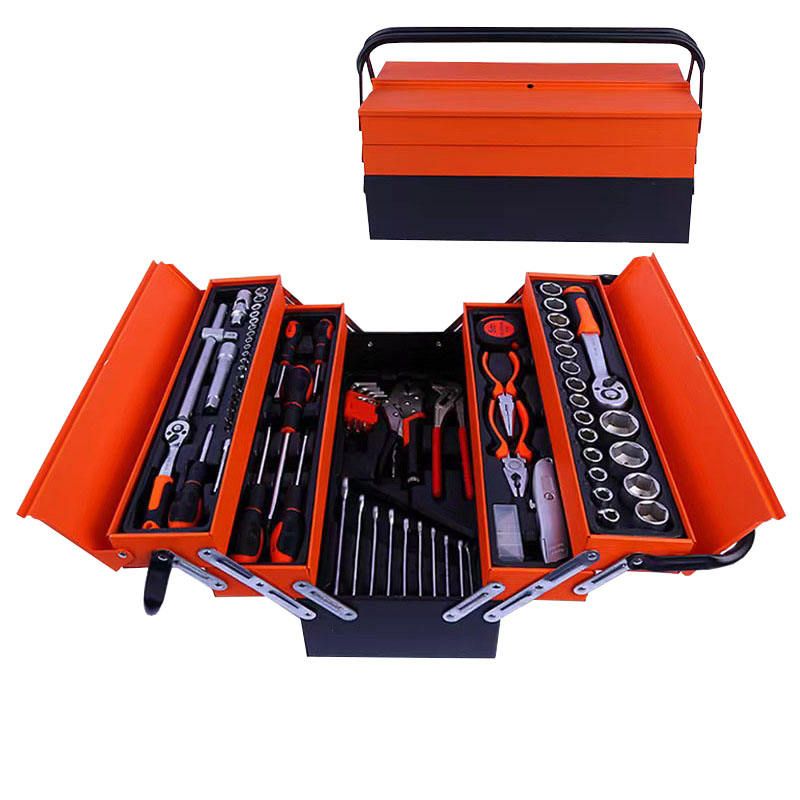 Heavy Duty 85 Pcs Professional Combination Wrench Complete Socket Kit Car Repair Hand Tools Set