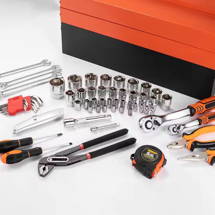 Heavy Duty 85 Pcs Professional Combination Wrench Complete Socket Kit Car Repair Hand Tools Set