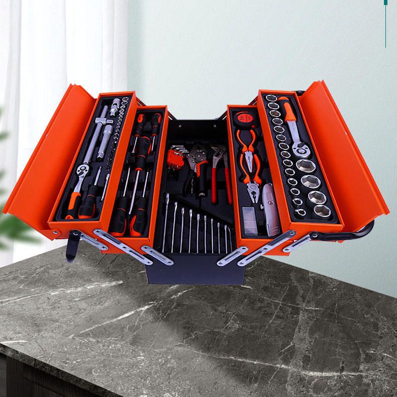 Heavy Duty 85 Pcs Professional Combination Wrench Complete Socket Kit Car Repair Hand Tools Set