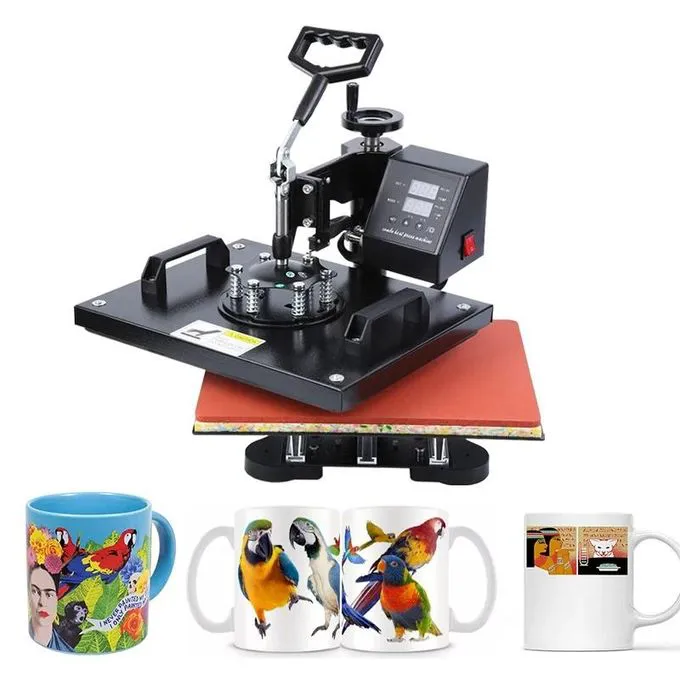 10 in 1 Heat Press Machines Sublimation Mug Hat Pen Plate Puzzle T shirt Printing Machine