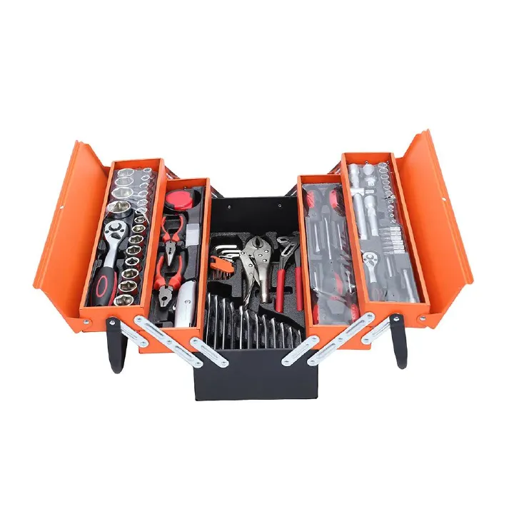 Car Repairing 85 Pcs Hand Socket Security Household Auto Tools Wrench Socket Set Mechanical Metal Box Hand Tool Set Box