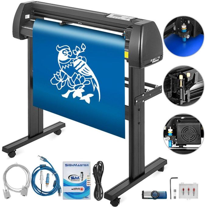 Automatic 720mm Vinyl Cutter Machine Cutting Plotter Stickers 2 Feet Professional