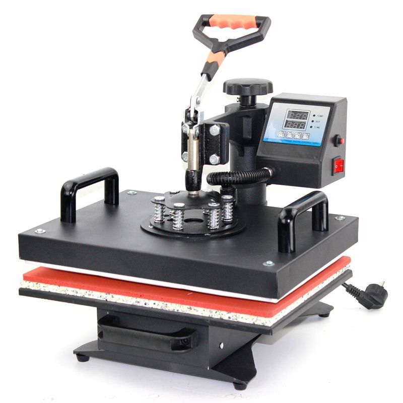 8 in 1 Heat Press Dual Digital Control 360 Degree Swivel Heat Press Machine Multipurpose Sublimation Heat Press Machine for T Shirts, Mug, Hat, Plate, Cap