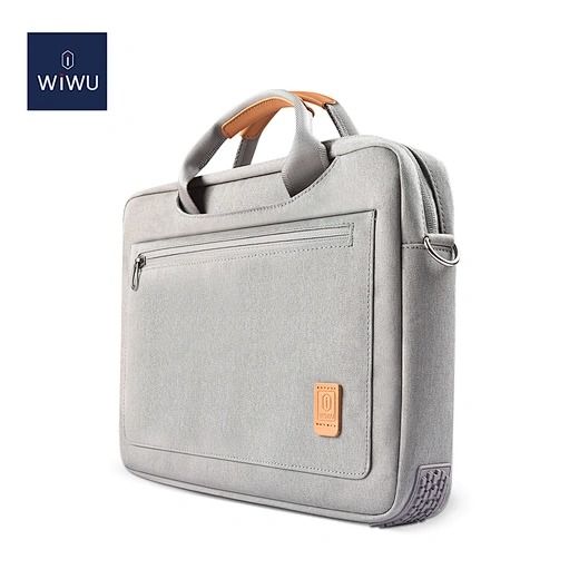 WIWU Pioneer Shoulder Bag Waterproof & Shockproof For 15 inch Laptop/ Ultrabook Grey
