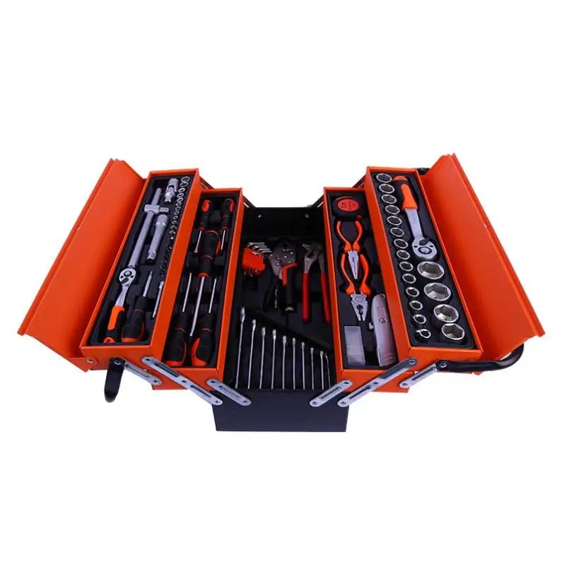 85 Pieces Ratchet Wrench Pliers Set Carrying case Auto Repair Toolbox Set