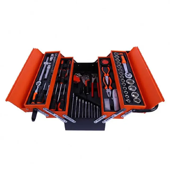 85 Pieces Ratchet Wrench Pliers Set Carrying case Auto Repair Toolbox Set