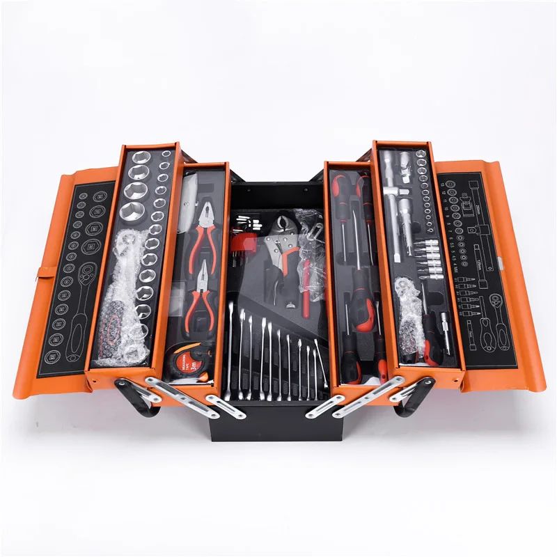 85 Pieces Ratchet Wrench Pliers Set Carrying case Auto Repair Toolbox Set
