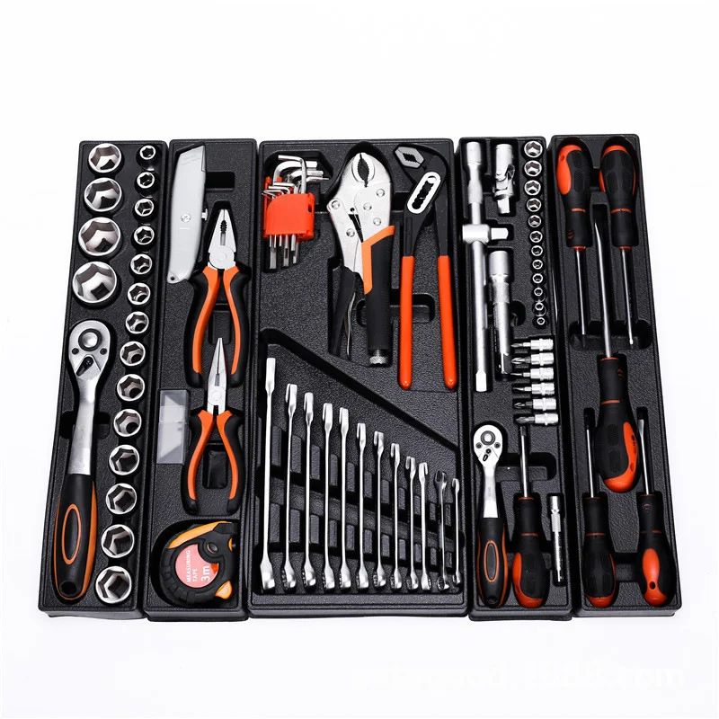 85 Pieces Ratchet Wrench Pliers Set Carrying case Auto Repair Toolbox Set