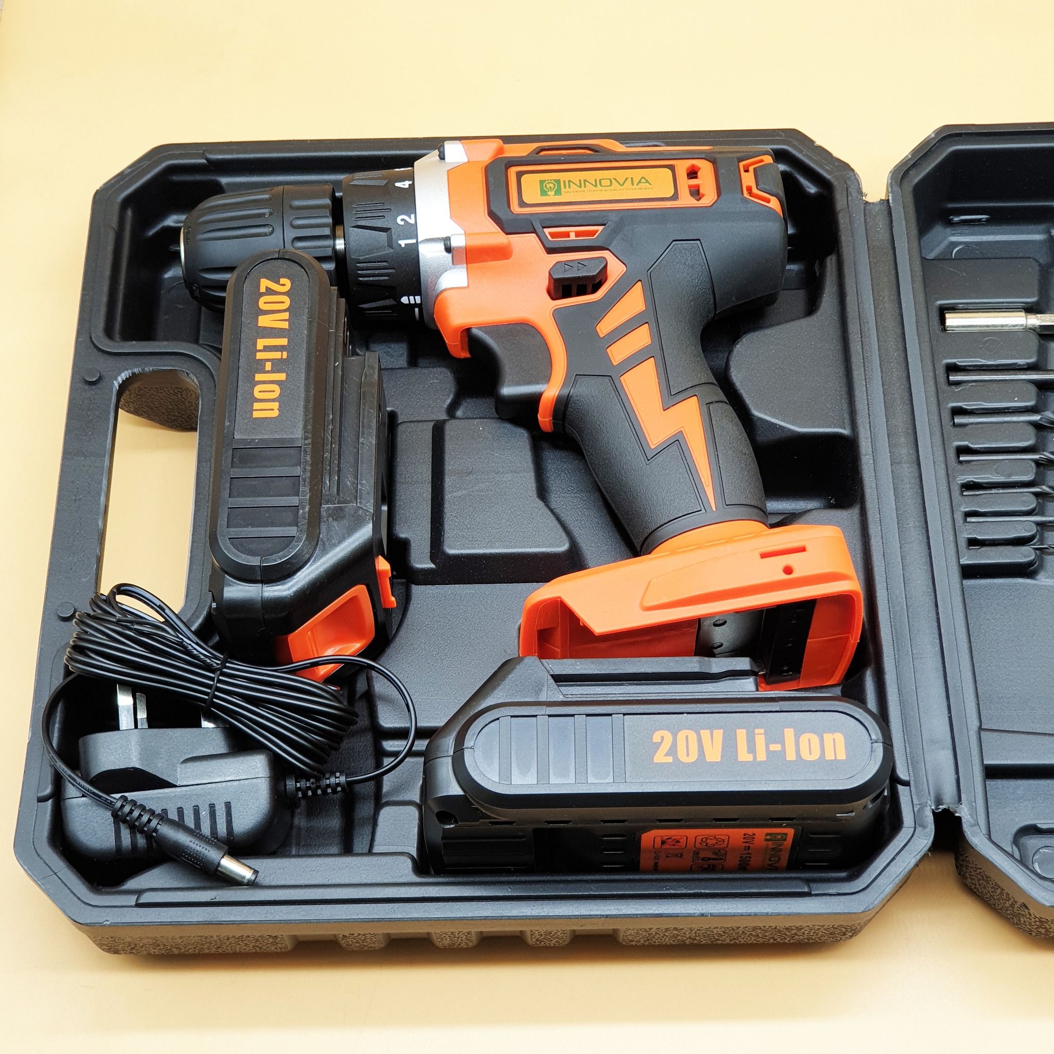 Innovia 20V Multifunctional Electric Impact Cordless Drill Variable Speed Switch With Reverse Function