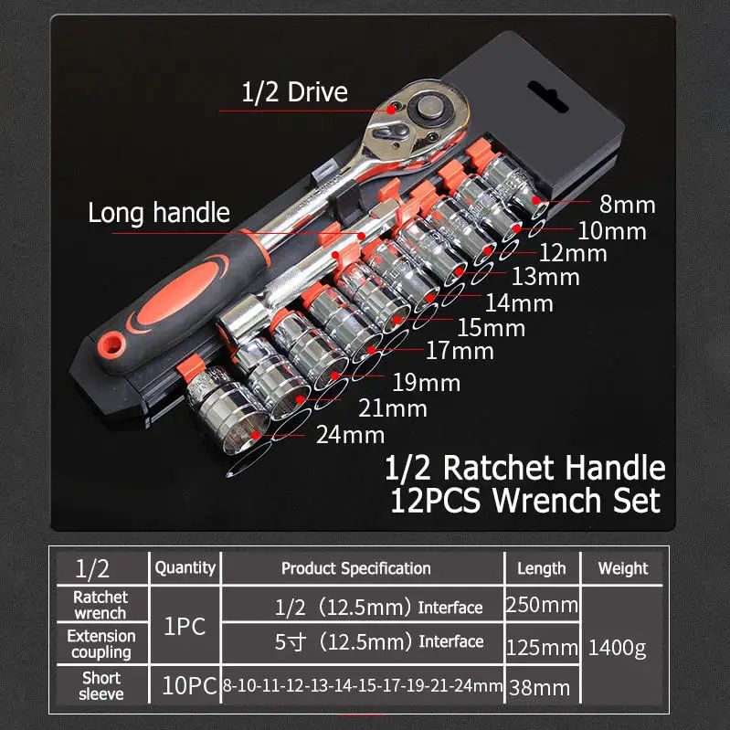 85 Pcs Maintenance Mechanical Repair Tool Set Household Set Auto Repair Tools Kit Socket Wrench Set Tool Kit Box