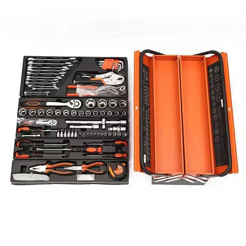 85 Pcs Maintenance Mechanical Repair Tool Set Household Set Auto Repair Tools Kit Socket Wrench Set Tool Kit Box
