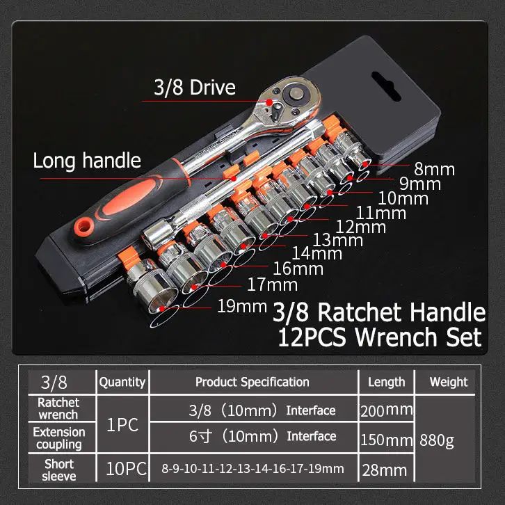 85 Pcs Maintenance Mechanical Repair Tool Set Household Set Auto Repair Tools Kit Socket Wrench Set Tool Kit Box