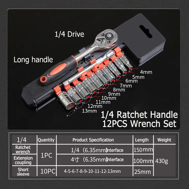 85 Pcs Maintenance Mechanical Repair Tool Set Household Set Auto Repair Tools Kit Socket Wrench Set Tool Kit Box