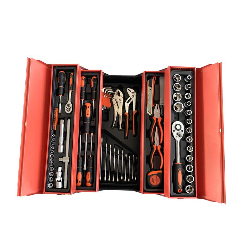 85pcs Portable Folding Multi-functional Auto Repair Toolbox Set High Quality Chrome Vanadium Steel Wrench Kit Tool Box Set