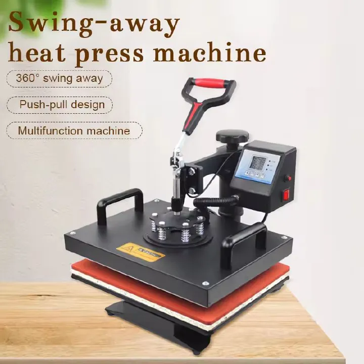 10 In 1 Combo Heat-Press Sublimation Transfer Machine For T Shirt/Plate/Mug/Shoe/Pen/Cap