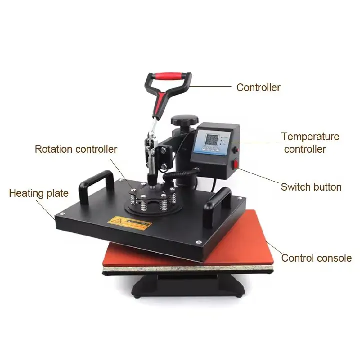 10 In 1 Combo Heat Press Machine For Pen Mug Plate Cloth T-shirt Heat Transfer Printing Machine