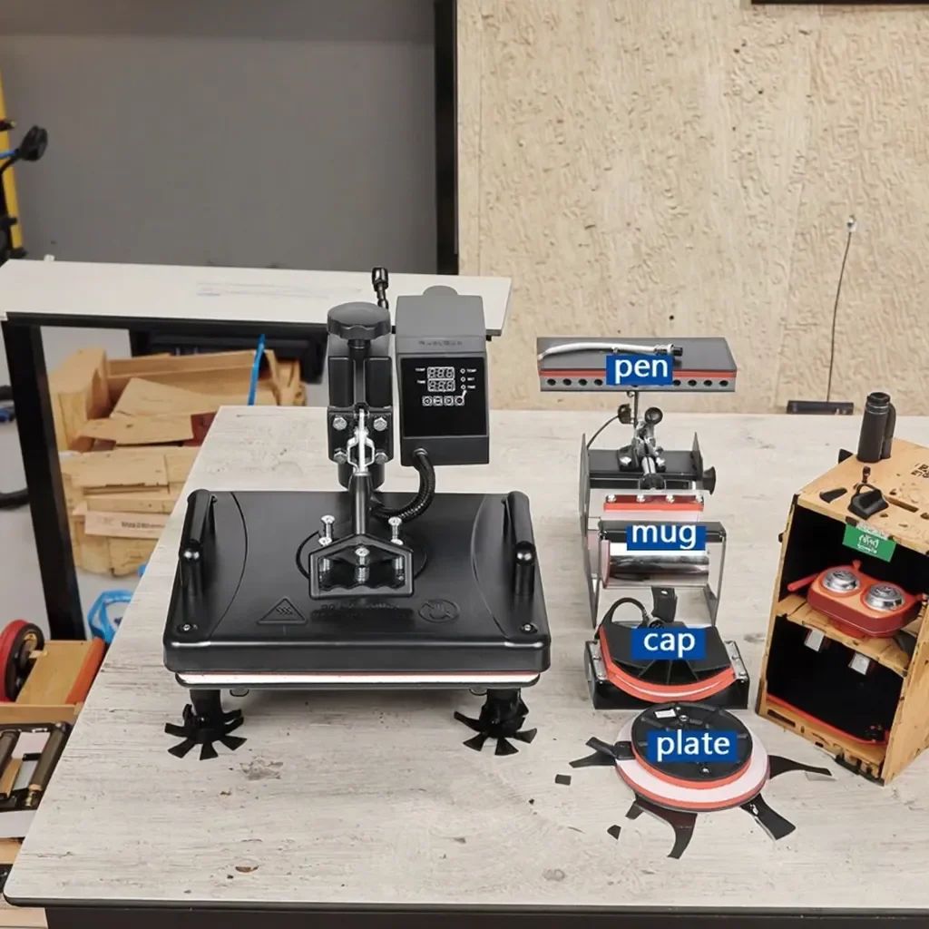 Mugs T-shirt Shoe Bottle Pen Football Branding 10 In 1 Combo Heat Press Machine Heat Transfer Machine