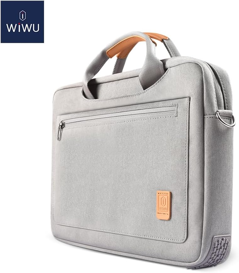 WIWU Pioneer Shoulder Bag Waterproof & Shockproof For 15 inch Laptop/ Ultrabook Grey