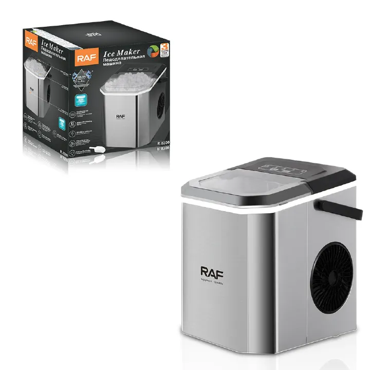 RAF Ice Block Making Machine Mini Nugget Portable Ice Maker Machine For Business Commercial Home Automatic Food Beverage