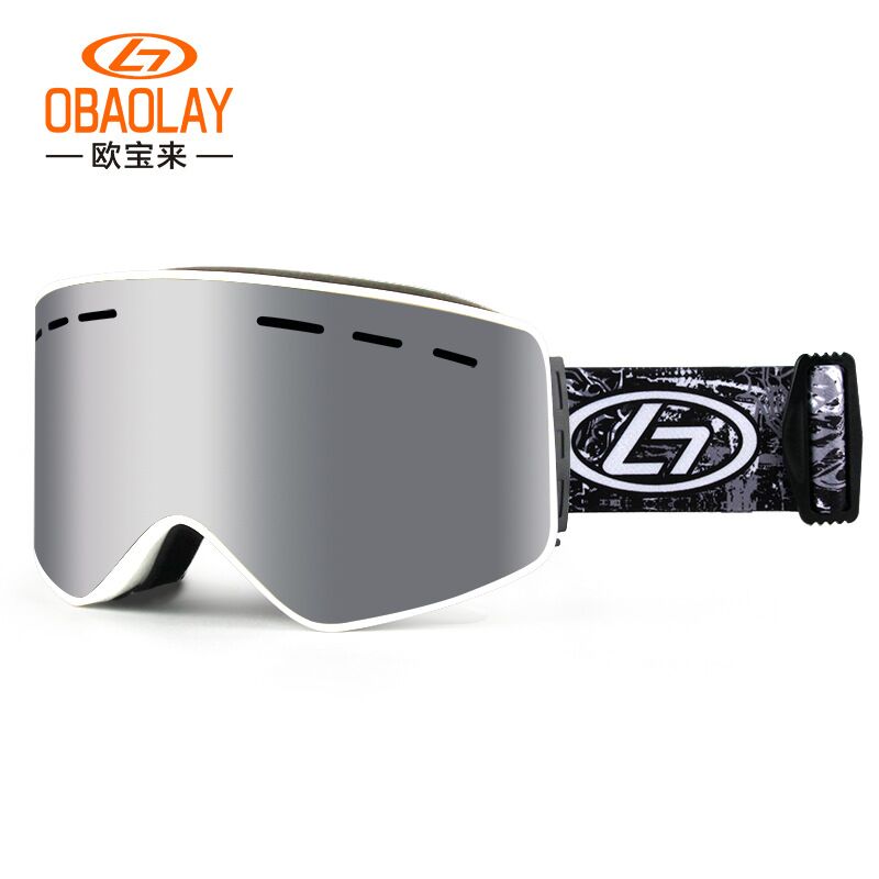 Outdoor High Quality Low MOQ Adult Unisex Sports Snowboard Custom Fashion Anti-fog Flexible Frame Ski Goggles