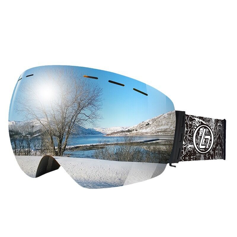 Outdoor High Quality Low MOQ Adult Unisex Sports Snowboard Custom Fashion Anti-fog Flexible Frame Ski Goggles
